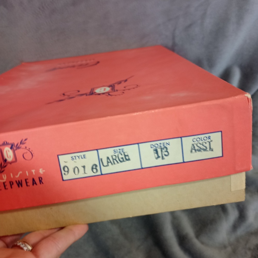 Vintage Carole Pajamas Pink Large In Plastic Original Box In READ DESCRIPTION‎ - Picture 6 of 6